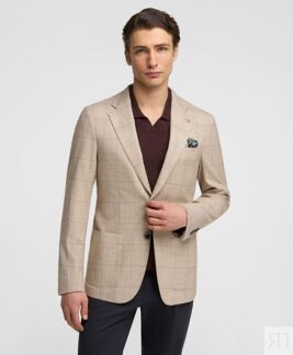 Пиджак HENDERSON JT-0383-SS BEIGE HENDERSON Повседневный пиджак из ткани с