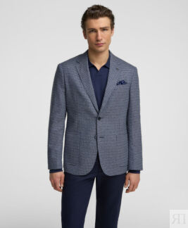 Пиджак HENDERSON JT-0368-R LNAVY HENDERSON Повседневный пиджак из ткани с с