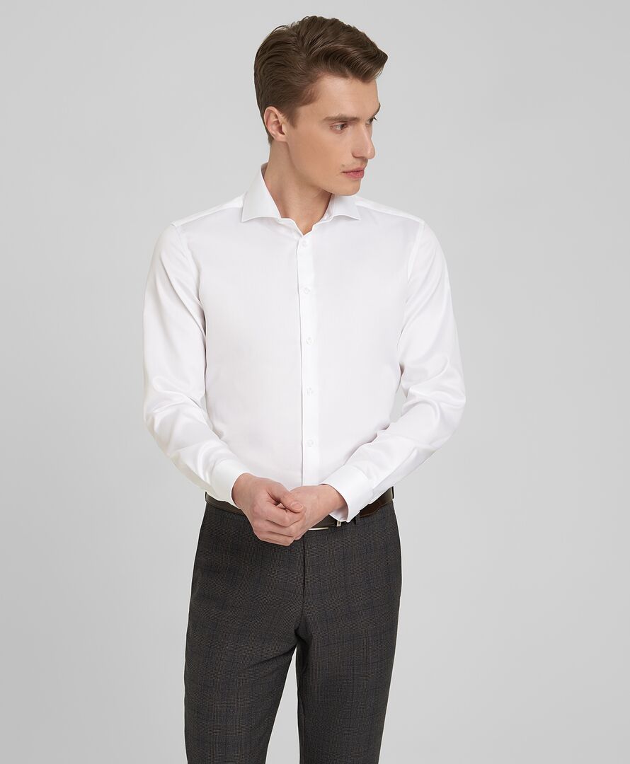 Рубашка прилегающий силуэт HENDERSON SHL-5426-X WHITE фото 1