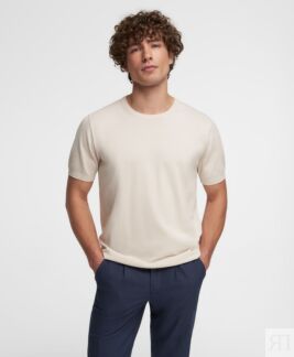 Пуловер HENDERSON кр.р. KWS-0051 BEIGE HENDERSON Пуловер из мягкого 100% хл