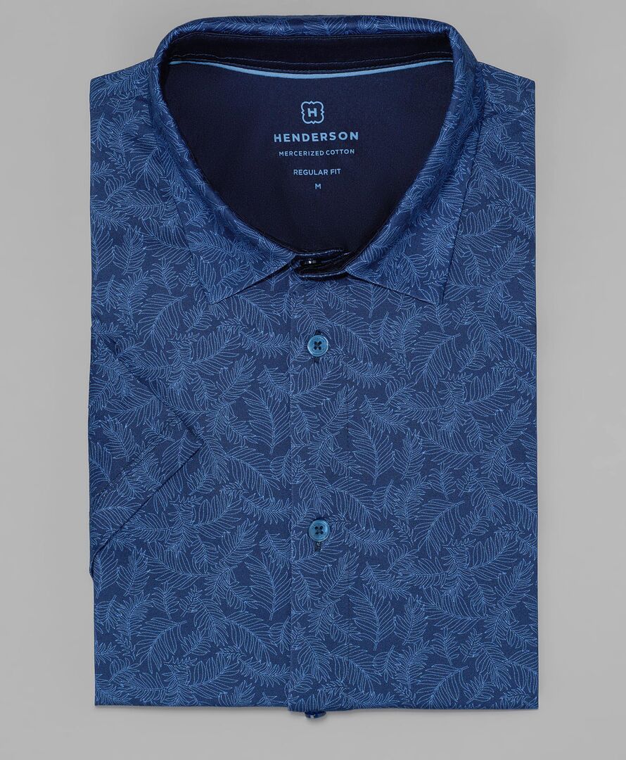Рубашка трикот. HENDERSON кр.р HSS-0153-R NAVY фото 1