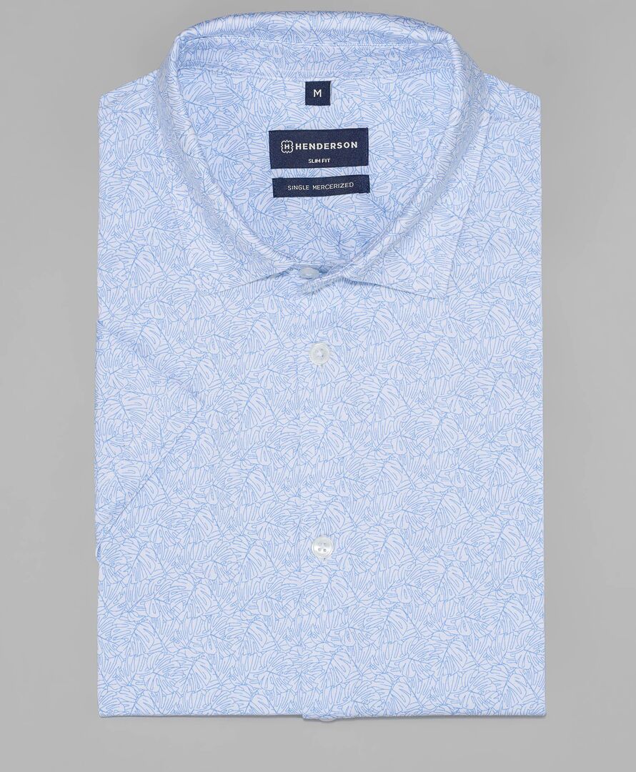 Рубашка трикот. HENDERSON кр.р HSS-0152-S BLUE фото 1