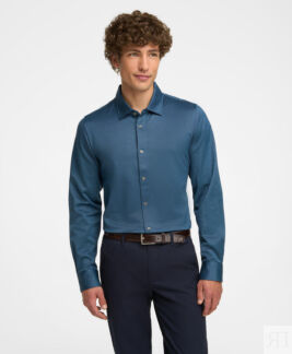 Рубашка трикот. HENDERSON дл.р HSL-0084-R NAVY