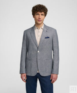 Пиджак HENDERSON JT-0367-R LNAVY HENDERSON Повседневный пиджак изо льна и х