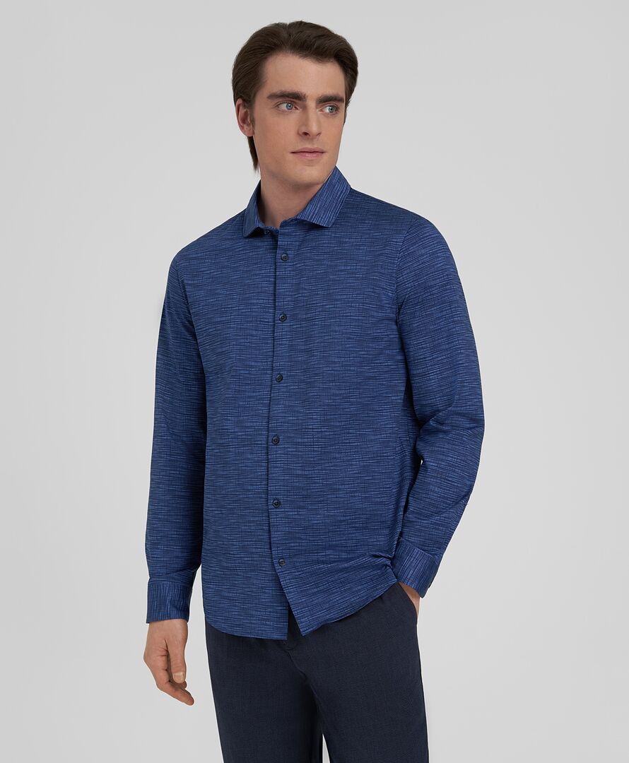 Рубашка трикот. HENDERSON дл.р HSL-0059 DNAVY фото 1