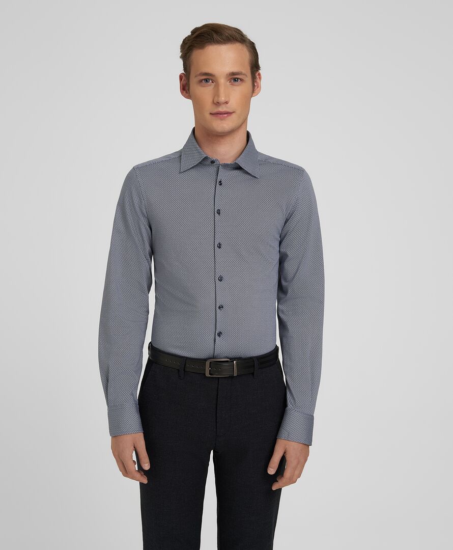 Рубашка трикот. HENDERSON дл.р HSL-0055 NAVY фото 1