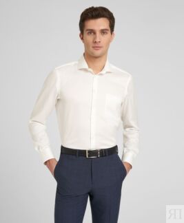 Рубашка прямой силуэт HENDERSON SHL-5426-N IVORY