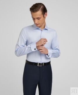 Рубашка полуприлегающий силуэт HENDERSON SHL-6426-S BLUE