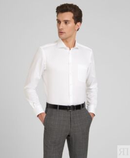 Рубашка прямой силуэт HENDERSON SHL-5426-N WHITE