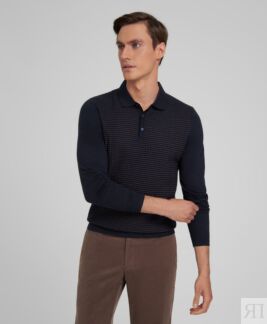 Поло трикотажное HENDERSON KWL-0917 NAVY