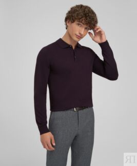 Поло трикотажное HENDERSON KWL-PLB-1 AUBERGINE HENDERSON Поло тонкой вязки