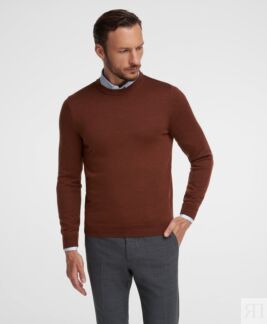Пуловер HENDERSON KWL-0956 LBROWN