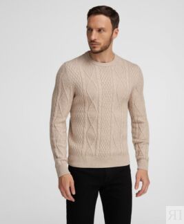 Пуловер HENDERSON KWL-0962 BEIGE