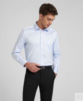 Рубашка прямой силуэт HENDERSON SHL-2706-N BLUE HENDERSON Рубашка прямого к