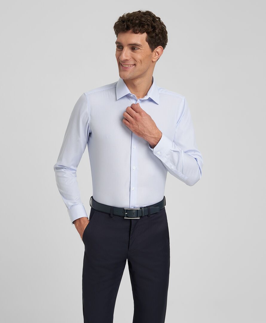 Рубашка прилегающий силуэт HENDERSON SHL-3949-X BLUE фото 1