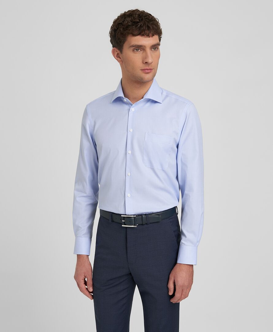 Рубашка прямой силуэт HENDERSON SHL-3950-N BLUE фото 1