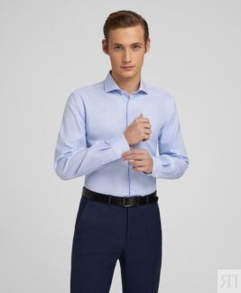 Рубашка полуприлегающий силуэт HENDERSON SHL-3950-SL BLUE