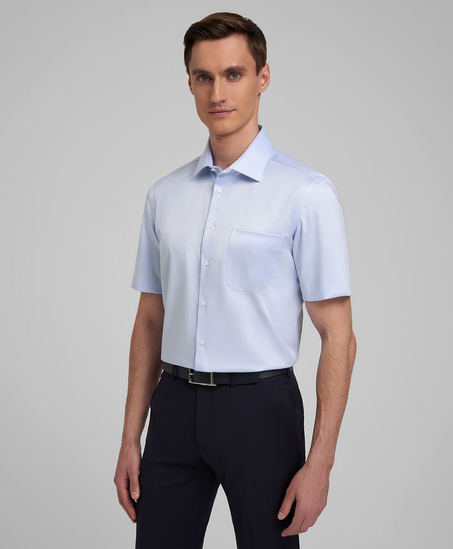 Рубашка прямой силуэт HENDERSON SHS-0578-N BLUE фото 1