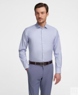 Рубашка HENDERSON дл.р. SHL-2146-R BLUE HENDERSON Рубашка прямого кроя хлоп