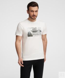 Футболка HENDERSON кр.р. HTS-0482 ECRU HENDERSON Футболка прямого кроя из 1