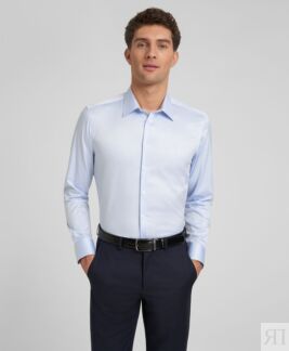 Рубашка полуприлегающий силуэт HENDERSON SHL-2706-S BLUE HENDERSON Рубашка