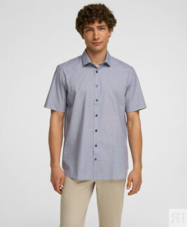 Рубашка HENDERSON кр.р. SHS-0721-R NAVY HENDERSON Рубашка прямого кроя из 1