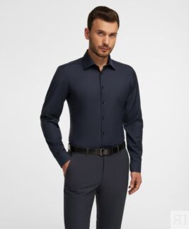 Рубашка HENDERSON дл.р. SHL-2126-X NAVY HENDERSON Рубашка из итальянской тк