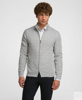 Кардиган HENDERSON KWL-1025 LGREY HENDERSON Кардиган из 100% хлопка с засте