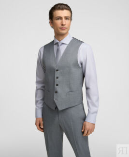 Жилет HENDERSON VC1-0313-R GREY HENDERSON Костюмный жилет из эластичной тка