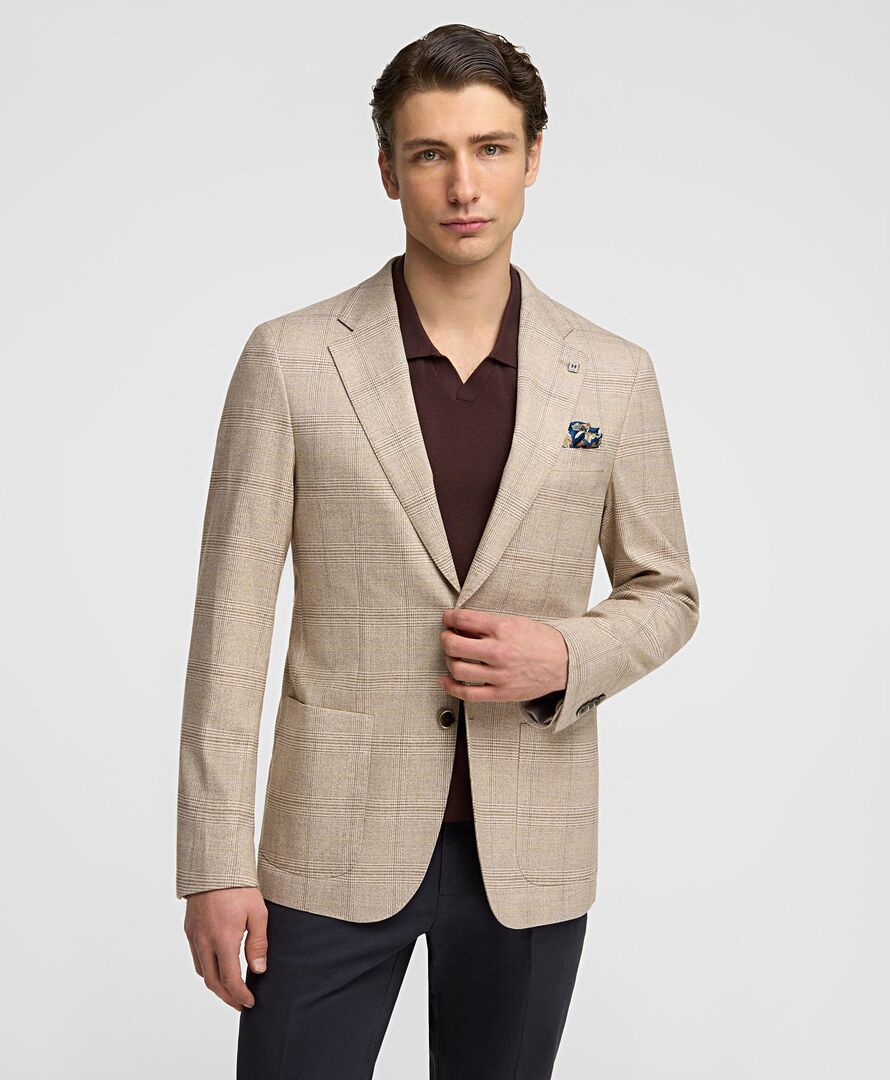 Пиджак HENDERSON JT-0383-R BEIGE HENDERSON Повседневный пиджак из ткани с с фото 1