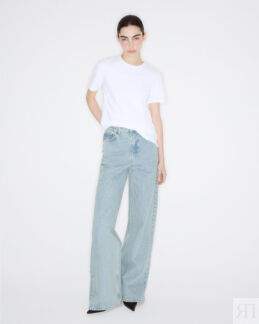 Джинсы Wide leg WL102 винтажного голубого цвета 25/30