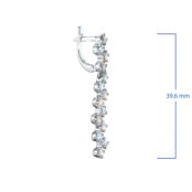 Серьги из белого золота э4712сг08187500_white ЭПЛ Даймонд э4712сг08187500_w 8700000448025 фото 2