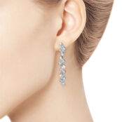 Серьги из белого золота э4712сг08187500_white ЭПЛ Даймонд э4712сг08187500_w 8700000448025 фото 3