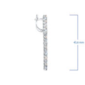 Серьги из белого золота э4712сг03186600_white ЭПЛ Даймонд э4712сг03186600_w 8700000513105 фото 2