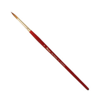 Кисть синтетика №8 круглая Pinax "Oro Rosso 751" короткая ручка Pinax