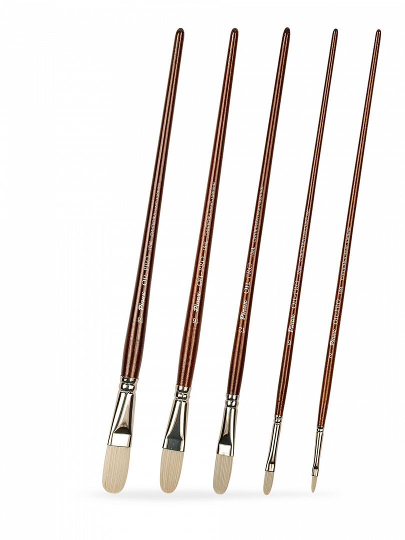 Кисть синтетика №6 овальная Pinax "Oil-PRO" Pinax P-186006 фото 1