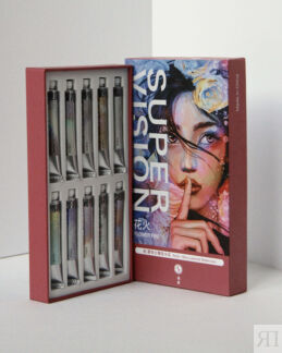 Набор акварели Super Vision "Flower fire", перламутры и хамелеоны, 10 цв*8