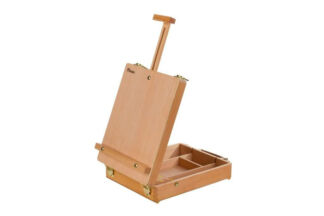 Мольберт настольный Pinax TE-04B с ящиком для кистей и красок, бук Pinax