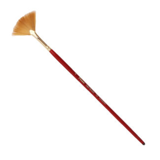 Кисть синтетика №4 веерная Pinax "Oro Rosso 753" короткая ручка Pinax