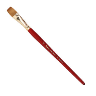 Кисть синтетика №16 плоская Pinax "Oro Rosso 754" короткая ручка Pinax