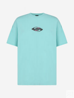 Футболка мужская оверсайз Quiksilver Global Heat, Голубой