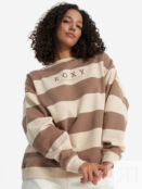Свитшот женский оверсайз Roxy Strictly Stripes, Мультицвет ERJFT04954R17-TEC3 фото 1