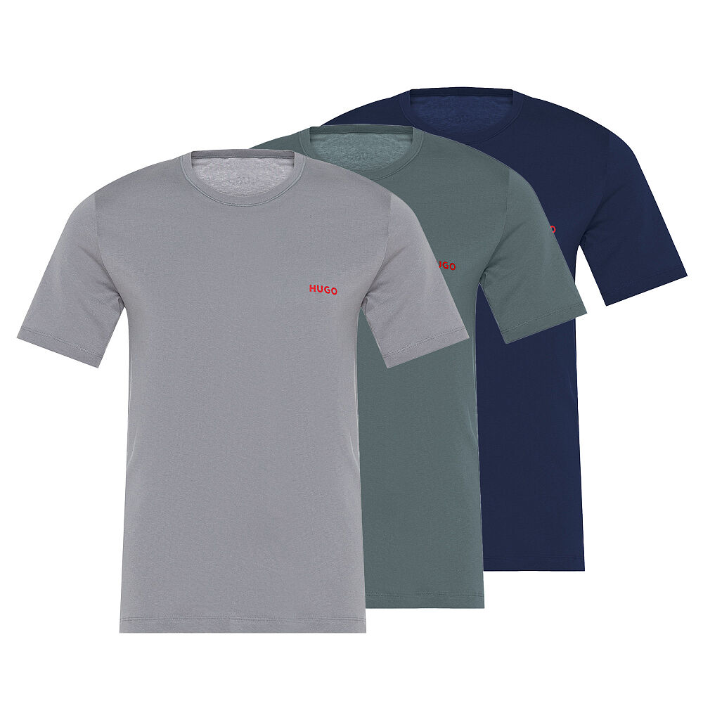 Мужская футболка HUGO Triplet 3-Pack Cotton Tee 50480088-307-M фото 1