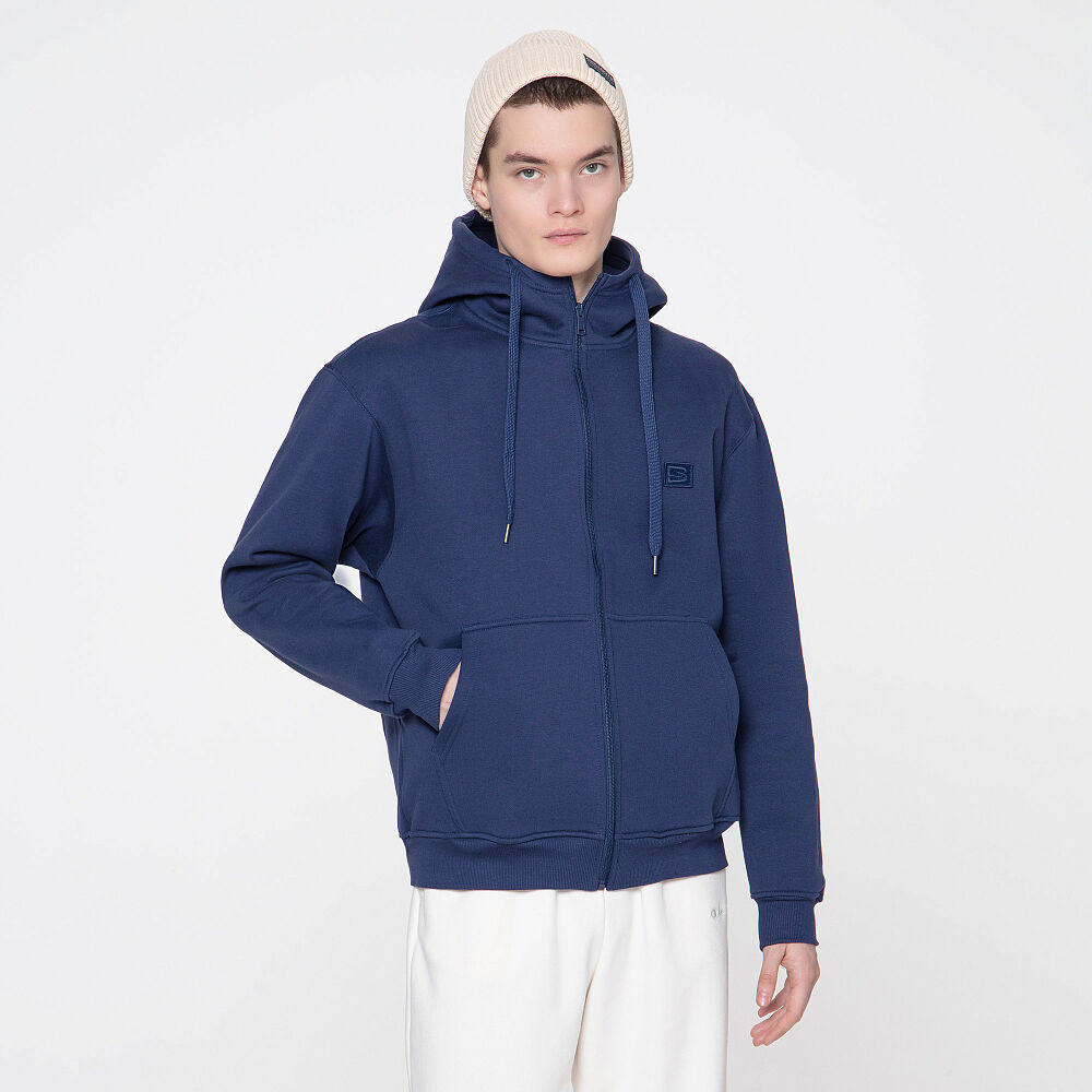 Мужская толстовка STREETBEAT Full Zip Basic Hoodie Fleece SBM-HDFZ0011-400-2XL фото 1