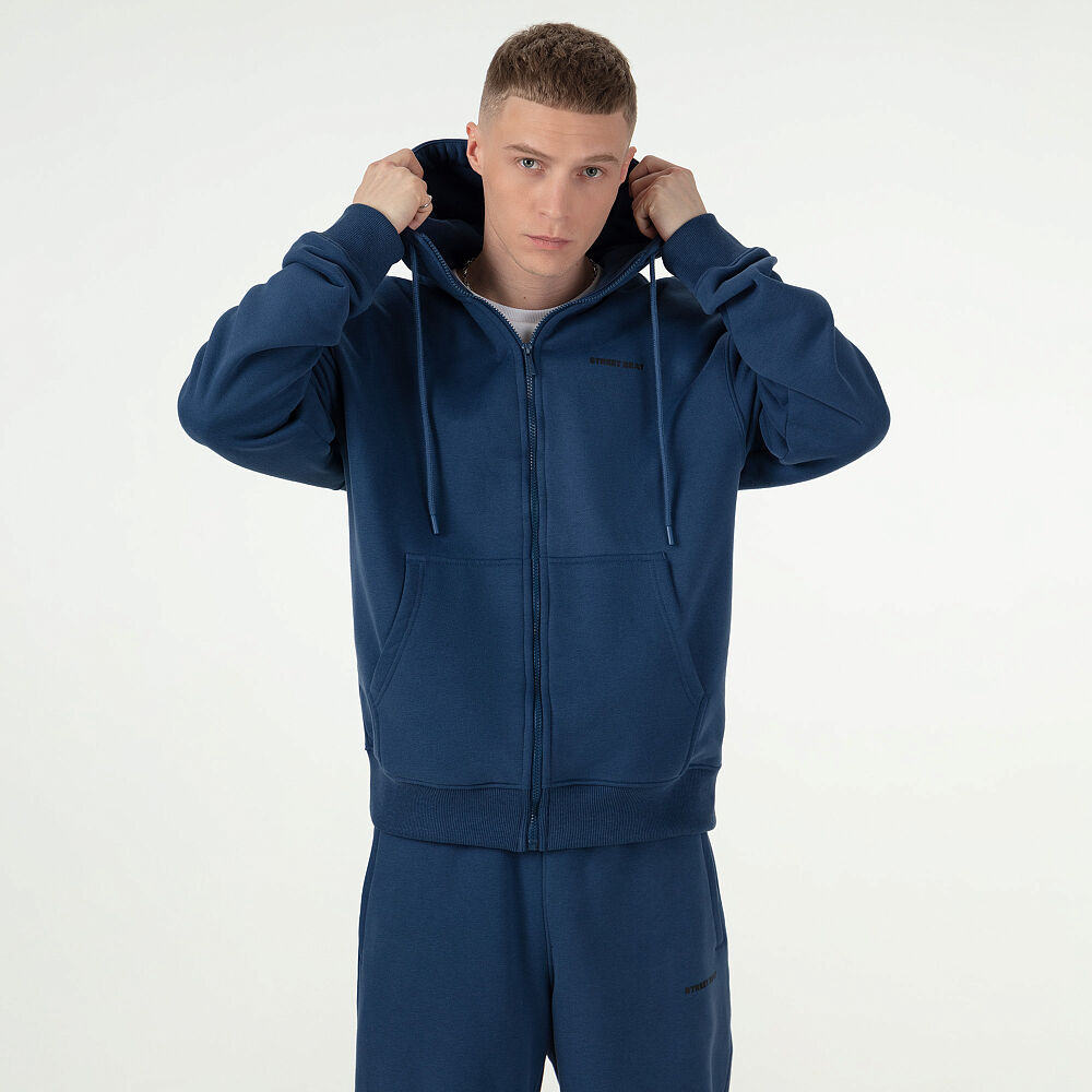 Мужская толстовка STREETBEAT Basic Full Zip Hoodie SB1HDFZ1001-400-S фото 1