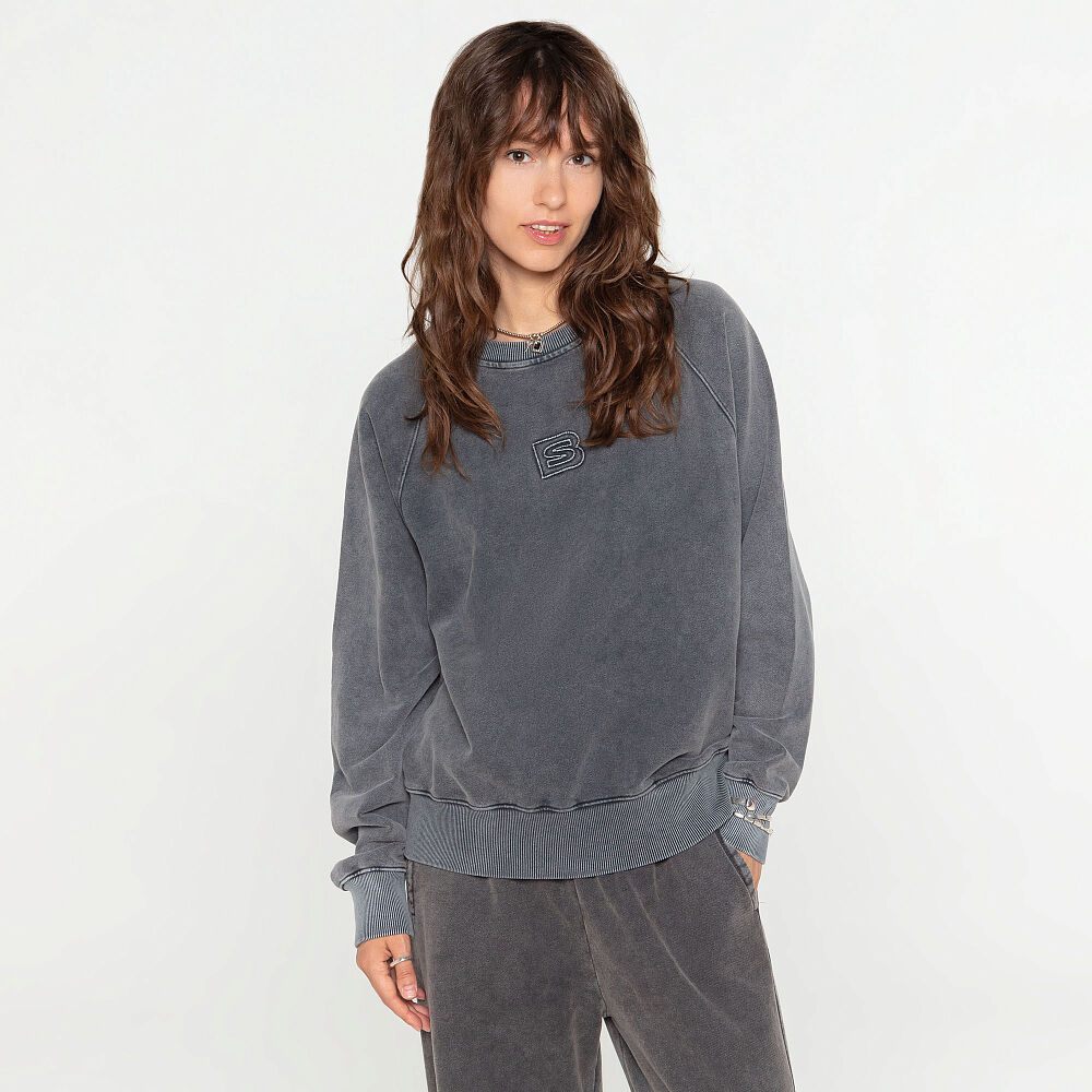 Женский свитшот STREETBEAT Washed Crew French Terry SBW-CRW0019-092-M фото 1