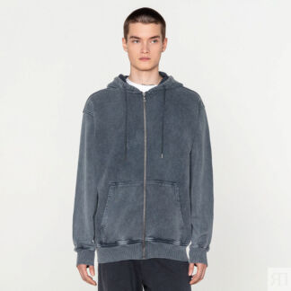 Мужская худи STREETBEAT Washed Hoodie Full Zip French Terry