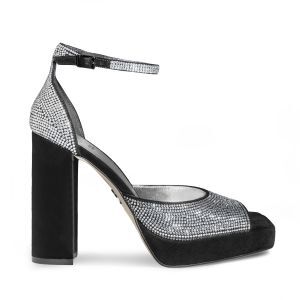 Женские босоножки EKONIKA PREMIUM PM00666CN-02-black-silver-24L фото 1