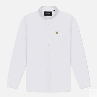Мужская рубашка Lyle & Scott Plain Oxford, цвет белый, размер L