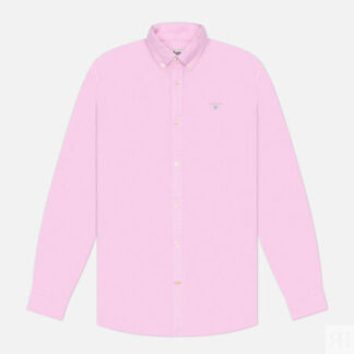Мужская рубашка Barbour Oxford Tailored, цвет розовый, размер L